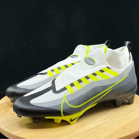Nike Vapor Edge Pro 360 Football Cleats Grey Volt DQ3670-071 Men Sz 13.5 New - Picture 2 of 7